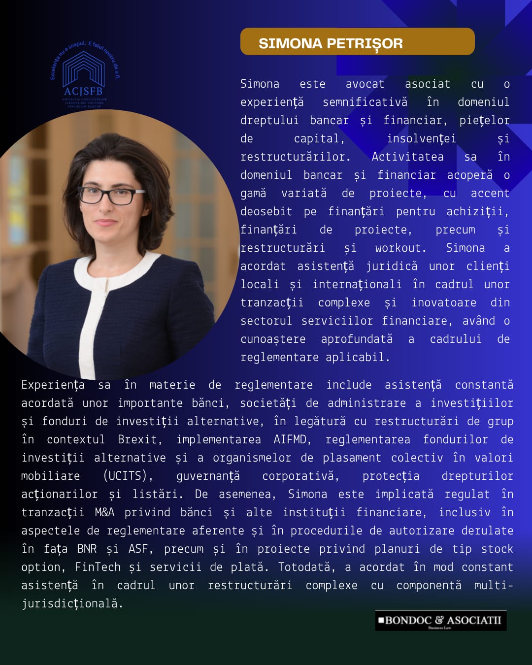 Speaker eveniment ACJSFB – PSD3 și PSR