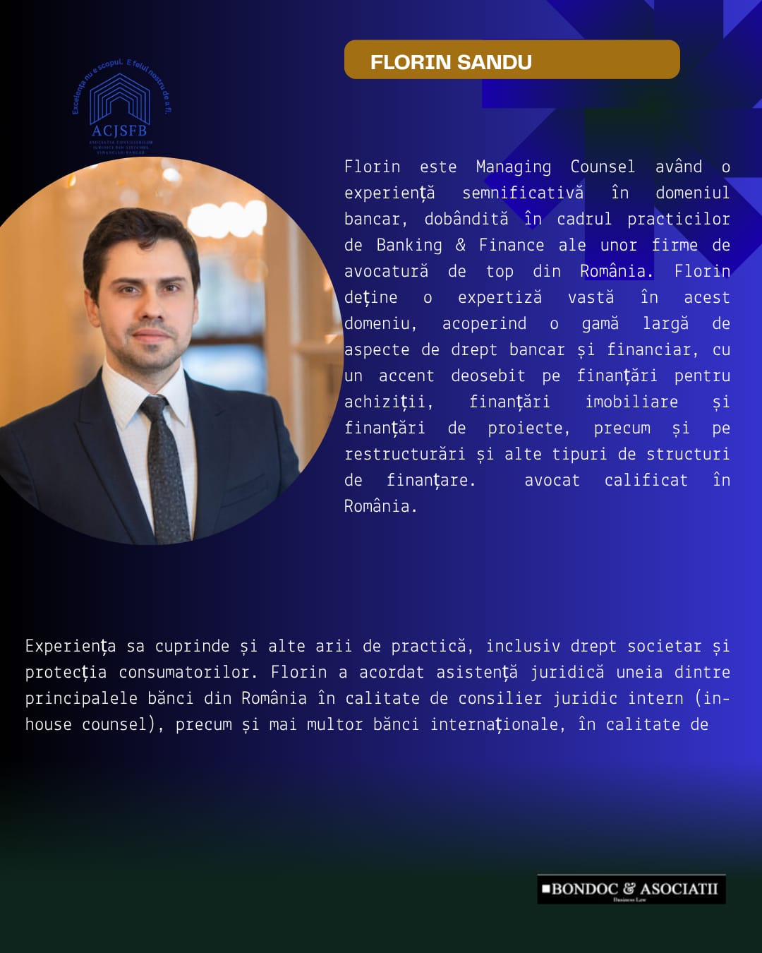 Speaker eveniment ACJSFB – PSD3 și PSR