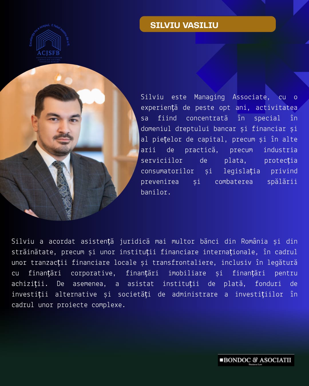 Speaker eveniment ACJSFB – PSD3 și PSR